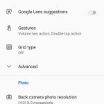 اعدادت تطبيق جوجل كاميرا لهاتف ريلمي 1