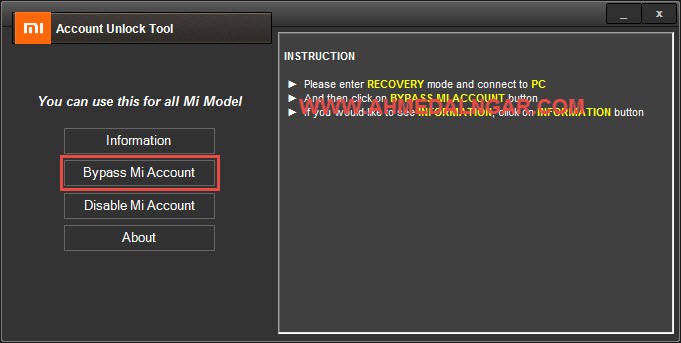  تحميل أداة Mi Account Unlock Tool لتخطي/ تعطيل حساب Mi