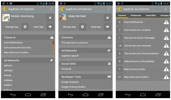 تطبيق AppBrain Ad Detector‏ لمنع ظهور الاعلانات على هواتف الاندرويد