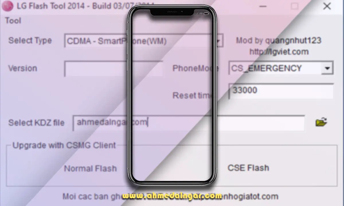 طريقة تفليش هواتف LG باستخدام اداة LG Flash Tool